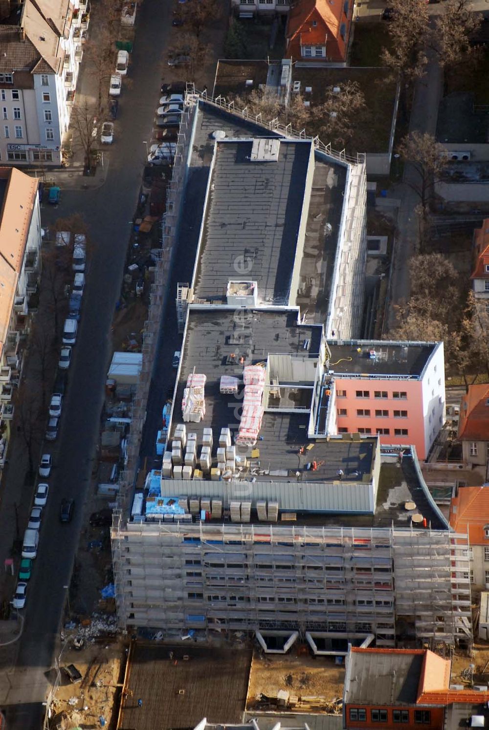 Luftaufnahme Berlin - Lichtenberg - Erweiterungsbau am Krankenhaus Lichtenberg