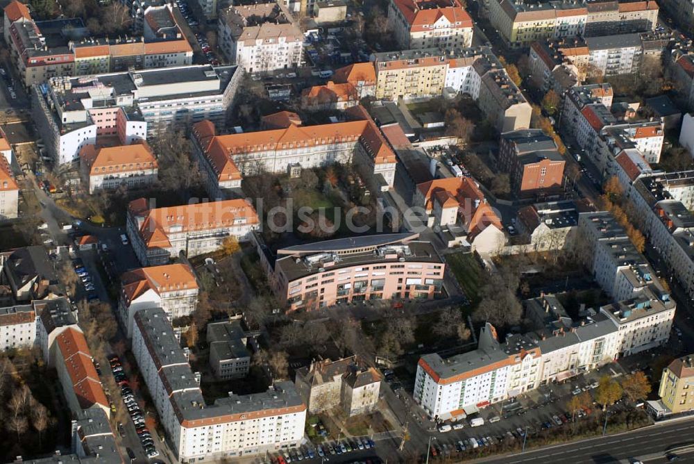 Luftbild Berlin - Lichtenberg - Erweiterungsbau am Krankenhaus Lichtenberg