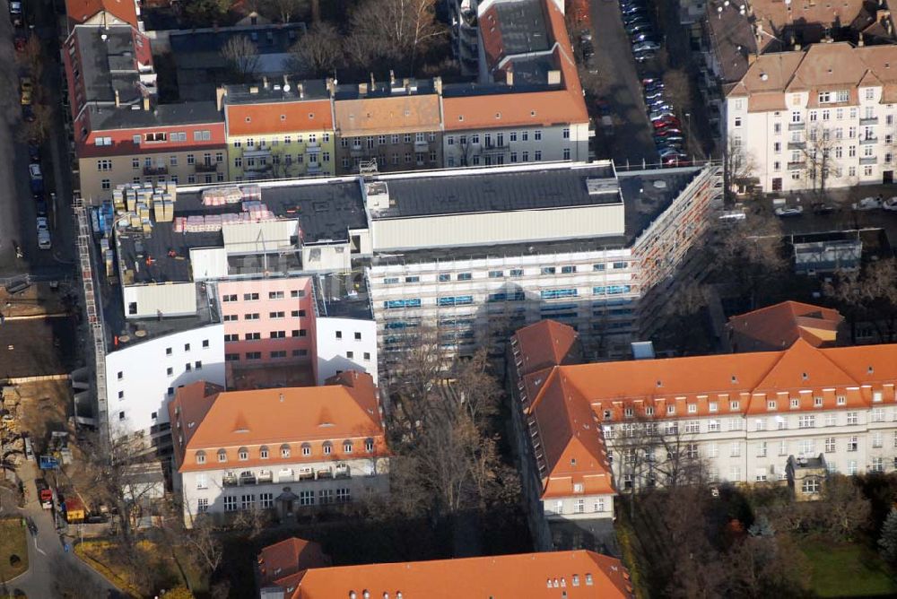 Luftaufnahme Berlin - Lichtenberg - Erweiterungsbau am Krankenhaus Lichtenberg