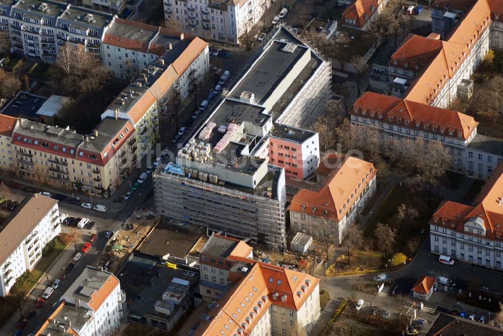 Berlin - Lichtenberg von oben - Erweiterungsbau am Krankenhaus Lichtenberg