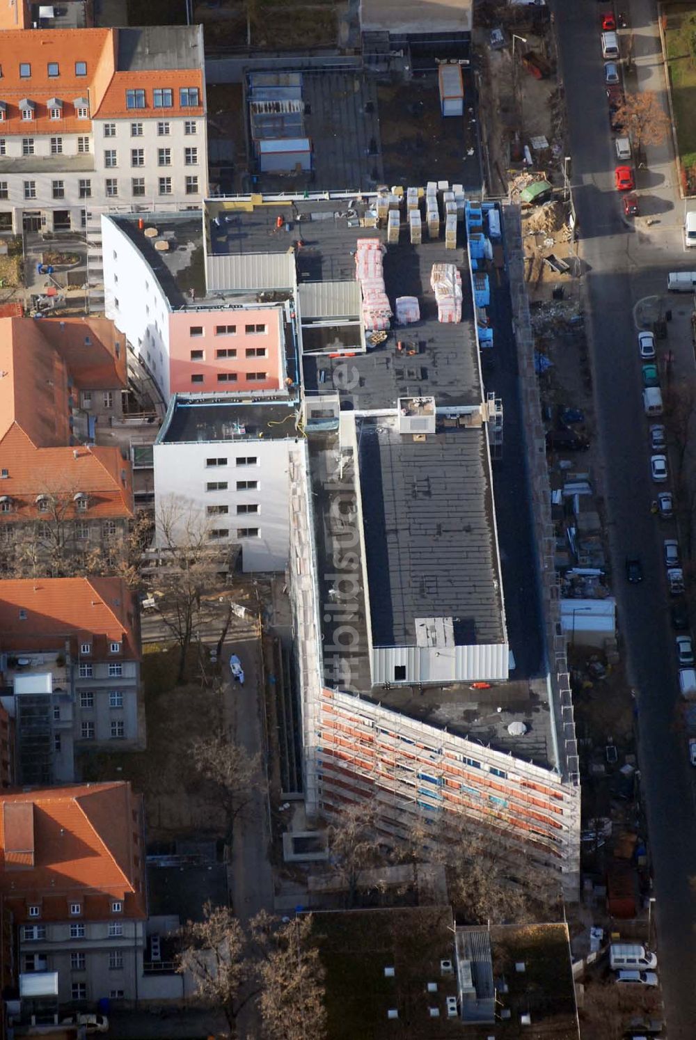 Berlin - Lichtenberg von oben - Erweiterungsbau am Krankenhaus Lichtenberg