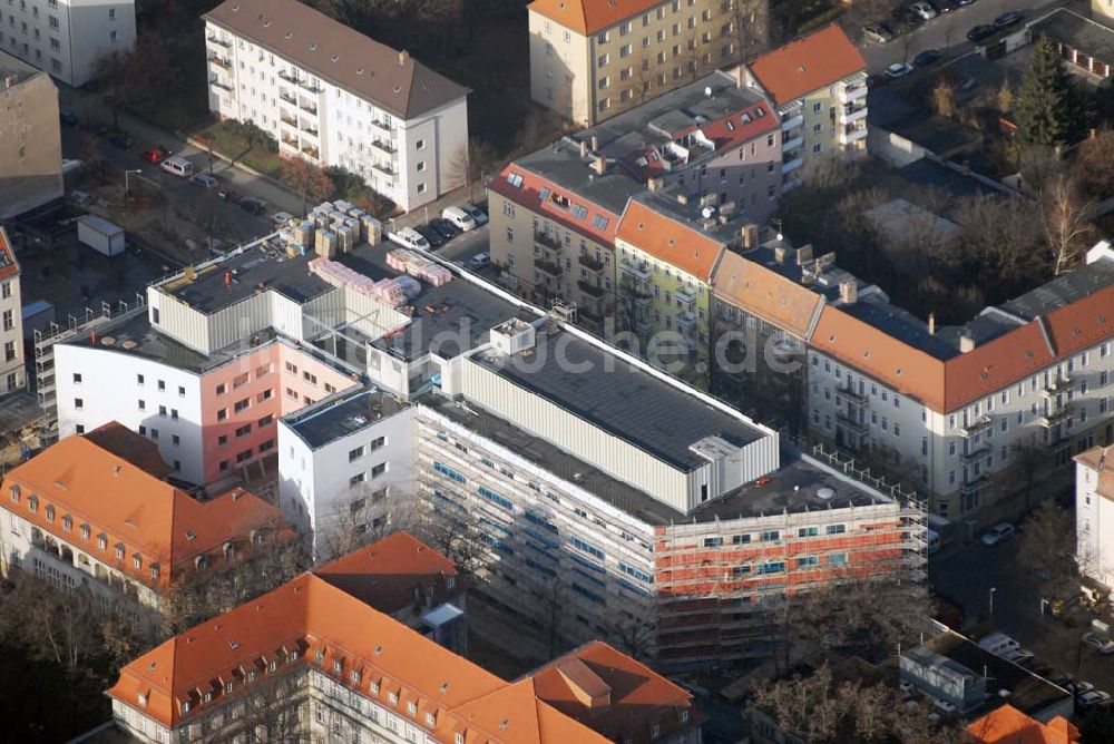 Luftaufnahme Berlin - Lichtenberg - Erweiterungsbau am Krankenhaus Lichtenberg