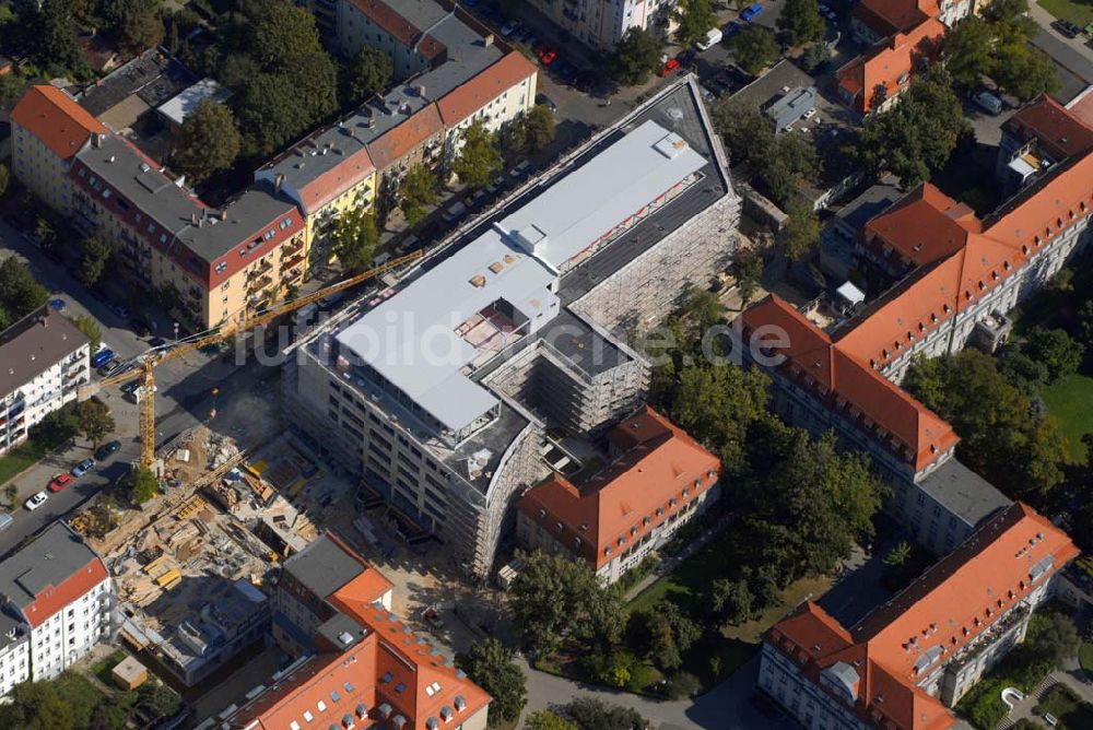 Luftaufnahme Berlin - Erweiterungsbau des Krankenhauses Lichtenberg