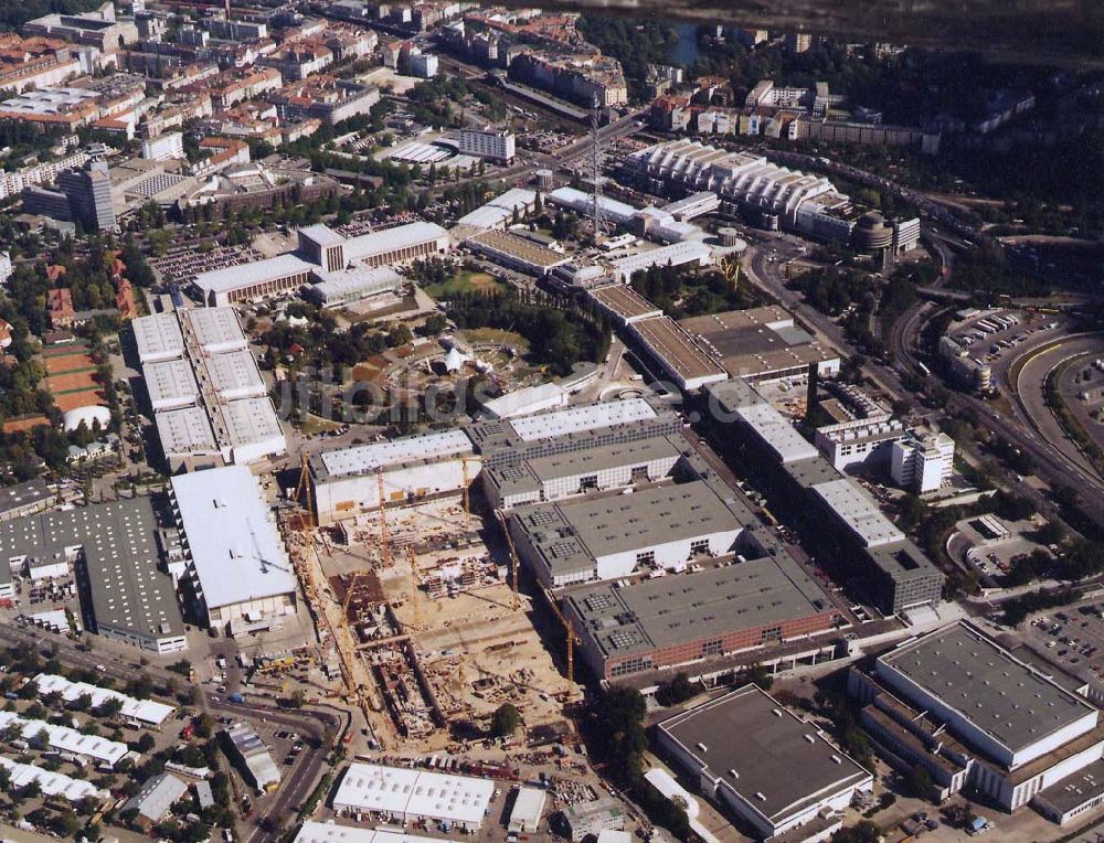 Berlin von oben - Erweiterungsbau der Messe Berlin am Funkturm 19.09.1997