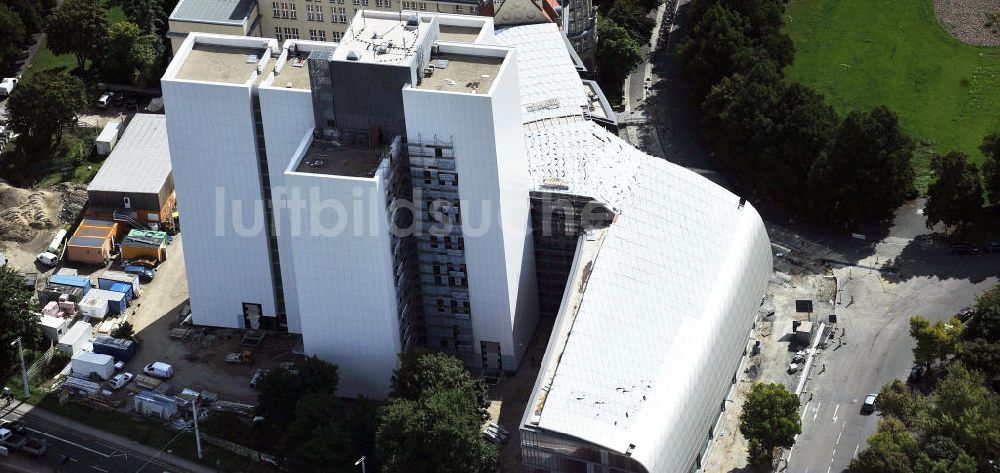 Luftaufnahme Leipzig - Erweiterungsbau / Neubau der Deutsche Bücherei in Leipzig