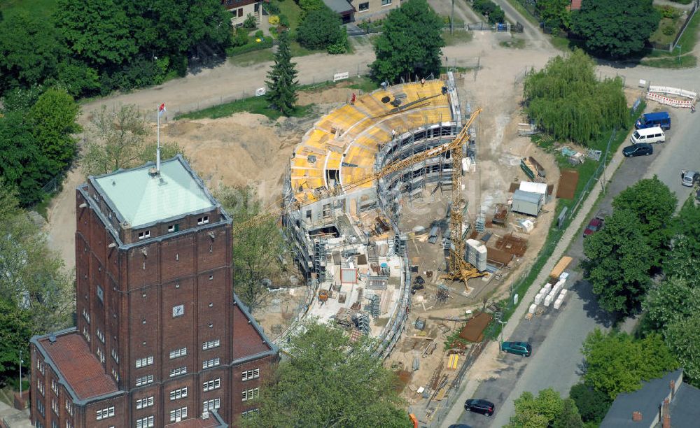 Luftbild Neuenhagen - Erweiterungsbau Rathaus in Neuenhagen