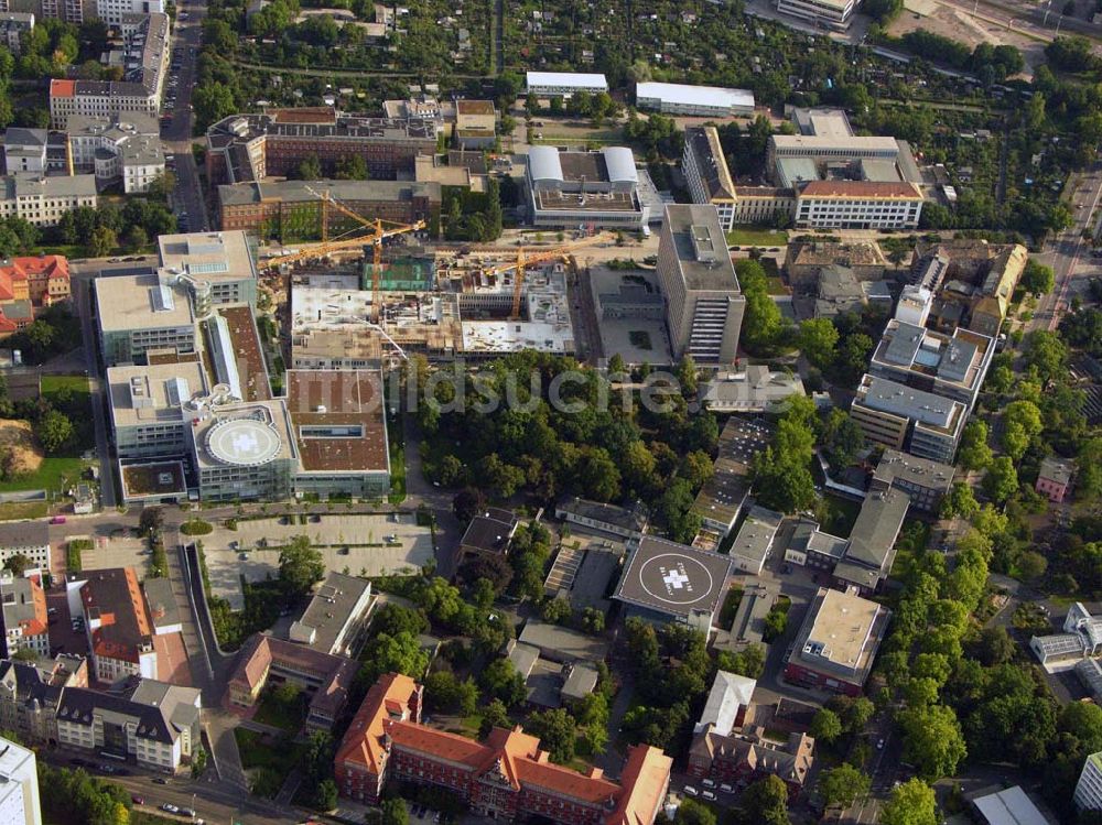 Luftbild Leipzig - Erweiterungsbau des Universitätsklinikums Leipzig