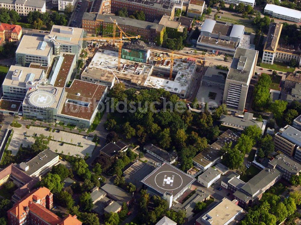 Luftaufnahme Leipzig - Erweiterungsbau des Universitätsklinikums Leipzig