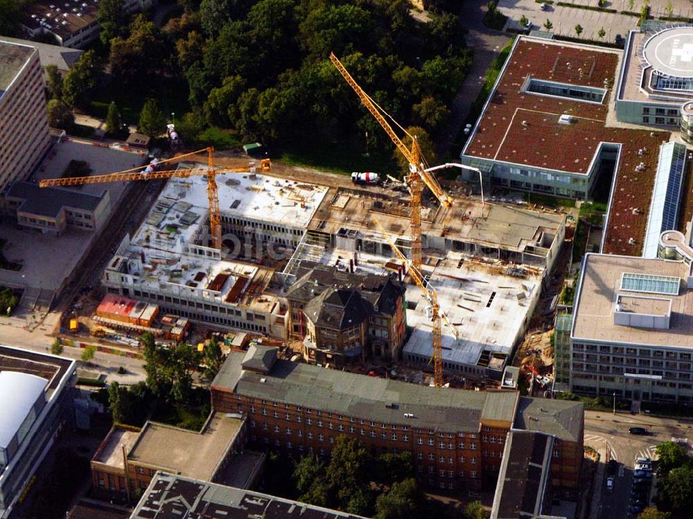 Luftaufnahme Leipzig - Erweiterungsbau des Universitätsklinikums Leipzig