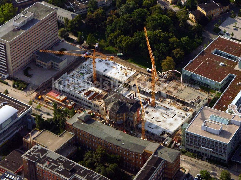 Leipzig von oben - Erweiterungsbau des Universitätsklinikums Leipzig