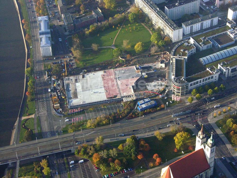 Luftaufnahme Magdeburg / Sachsen-Anhalt - Erweiterungsbaustelle am Allee-Center Magdeburg 28.10.2005