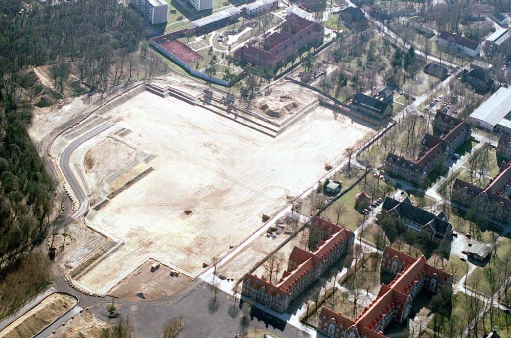 Berlin - Buch aus der Vogelperspektive: Erweiterungsbaustelle der HELIOS-Kliniken AG am Klinikum Berlin-Buch