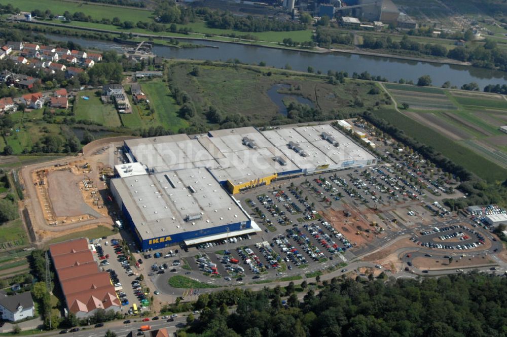 Luftbild Saarlouis - Lisdorf - Erweiterungsbaustelle am IKEA Einrichtungshaus Saarlouis