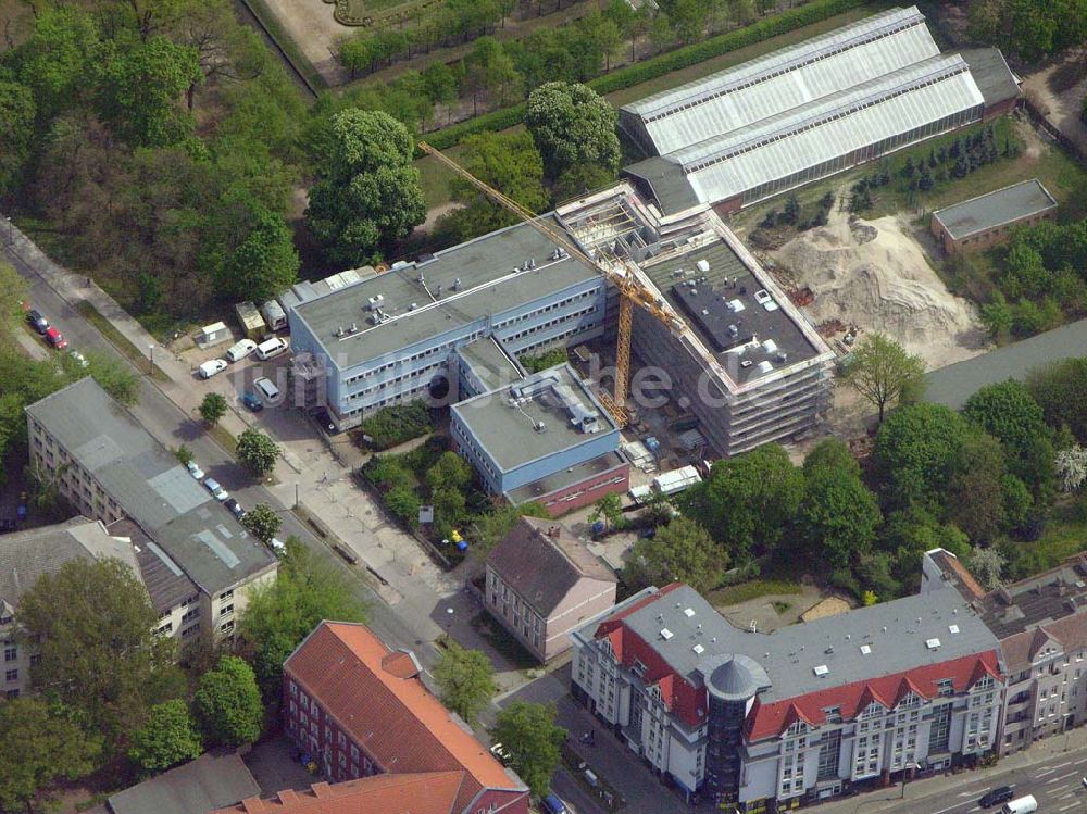 Berlin-Lichtenberg von oben - Erweiterungsbaustelle am Institut für Zoo- und Wildtierforschung Berlin/Lichtenberg