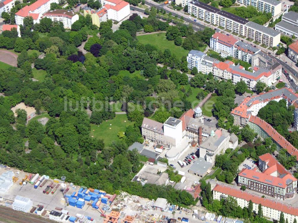 Berlin - Lichtenberg von oben - Erweiterungsbaustelle am Institut für Zoo- und Wildtierforschung IZW