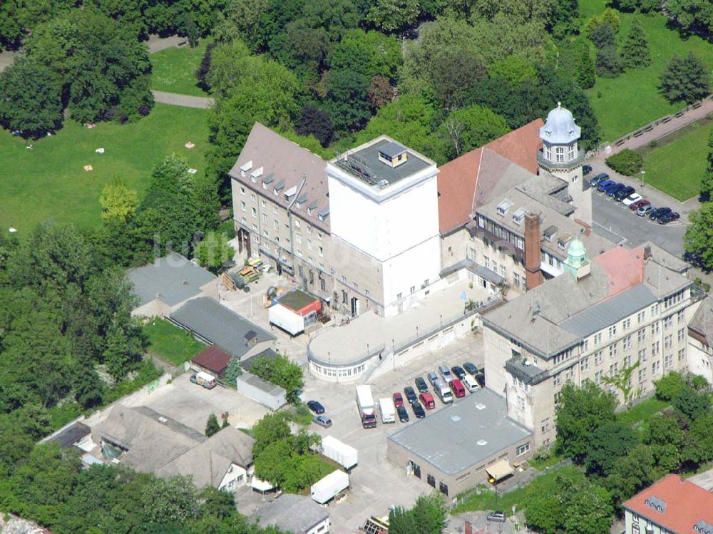 Berlin - Lichtenberg aus der Vogelperspektive: Erweiterungsbaustelle am Institut für Zoo- und Wildtierforschung IZW