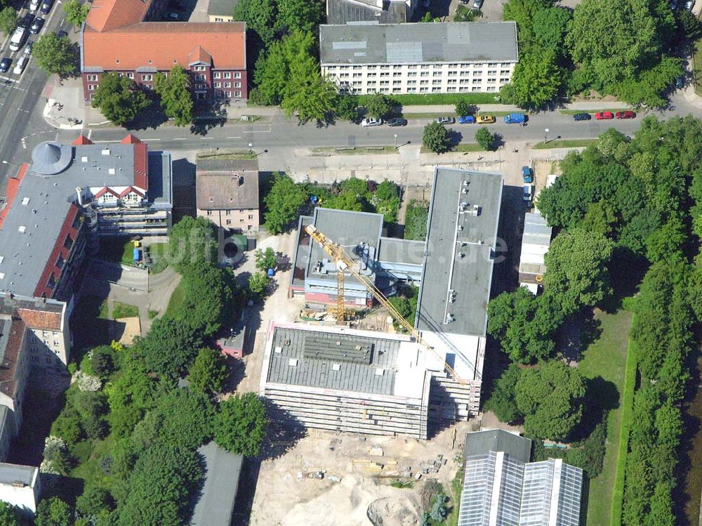 Luftbild Berlin - Lichtenberg - Erweiterungsbaustelle am Institut für Zoo- und Wildtierforschung IZW