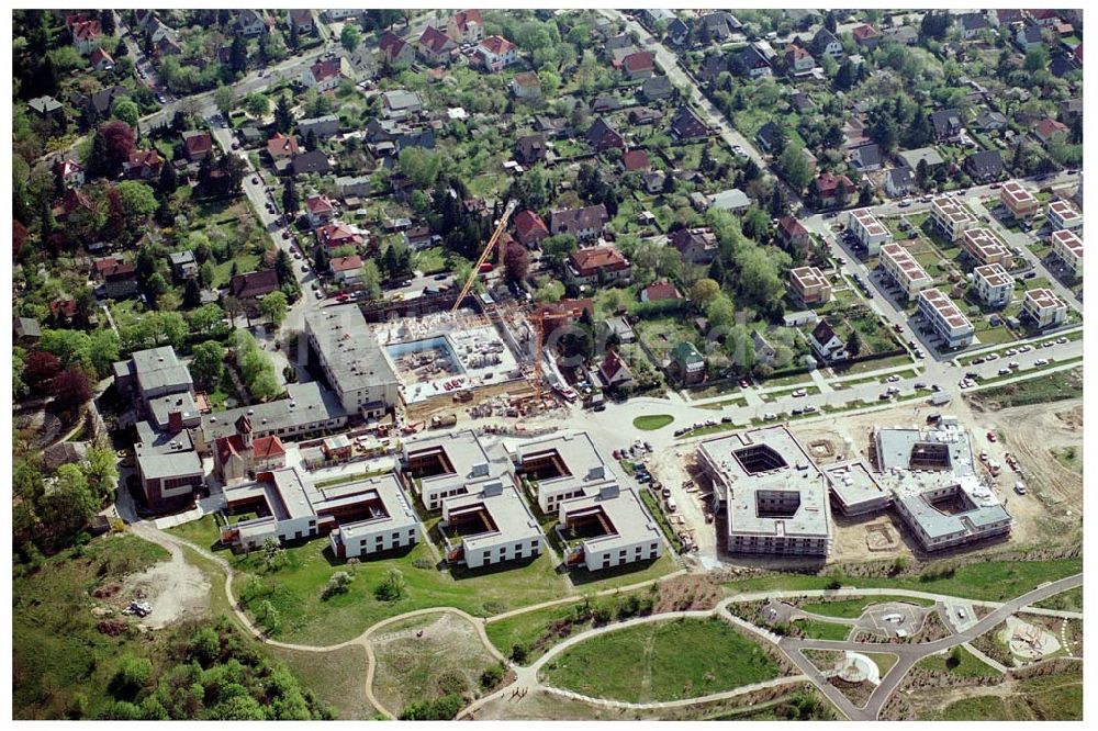 Berlin-Falkenberg / Bohnsdorf bei Grünau von oben - Erweiterungsbaustelle am Krankenhaus Hedwigshöhe in Berlin-Falkenberg (Bohnsdorf / Treptow)