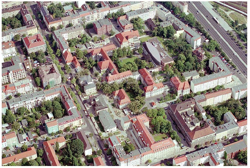 Luftaufnahme Berlin Lichtenberg - Erweiterungsbaustelle Krankenhaus Lichtenberg