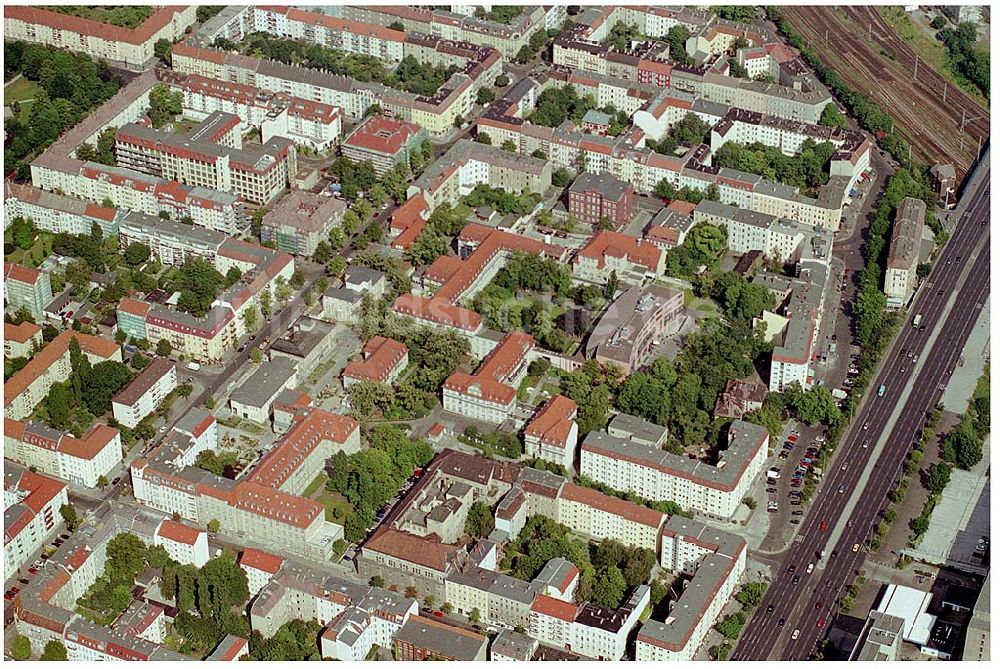 Berlin Lichtenberg aus der Vogelperspektive: Erweiterungsbaustelle Krankenhaus Lichtenberg