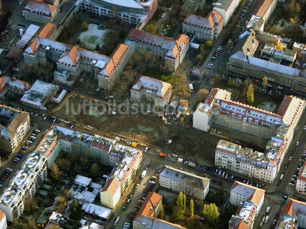 Berlin Lichtenberg von oben - Erweiterungsbaustelle des Krankenhaus Lichtenberg