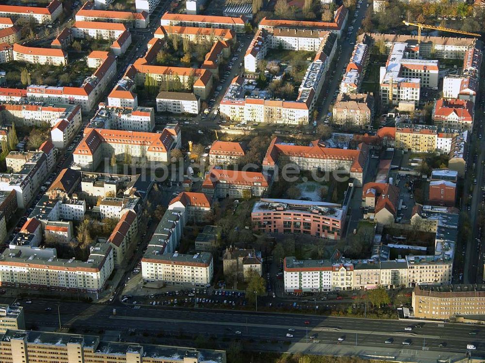 Berlin Lichtenberg aus der Vogelperspektive: Erweiterungsbaustelle des Krankenhaus Lichtenberg