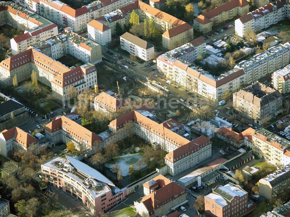 Luftaufnahme Berlin Lichtenberg - Erweiterungsbaustelle des Krankenhaus Lichtenberg