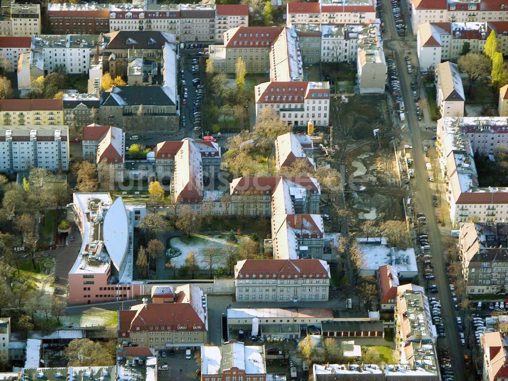 Berlin Lichtenberg aus der Vogelperspektive: Erweiterungsbaustelle des Krankenhaus Lichtenberg