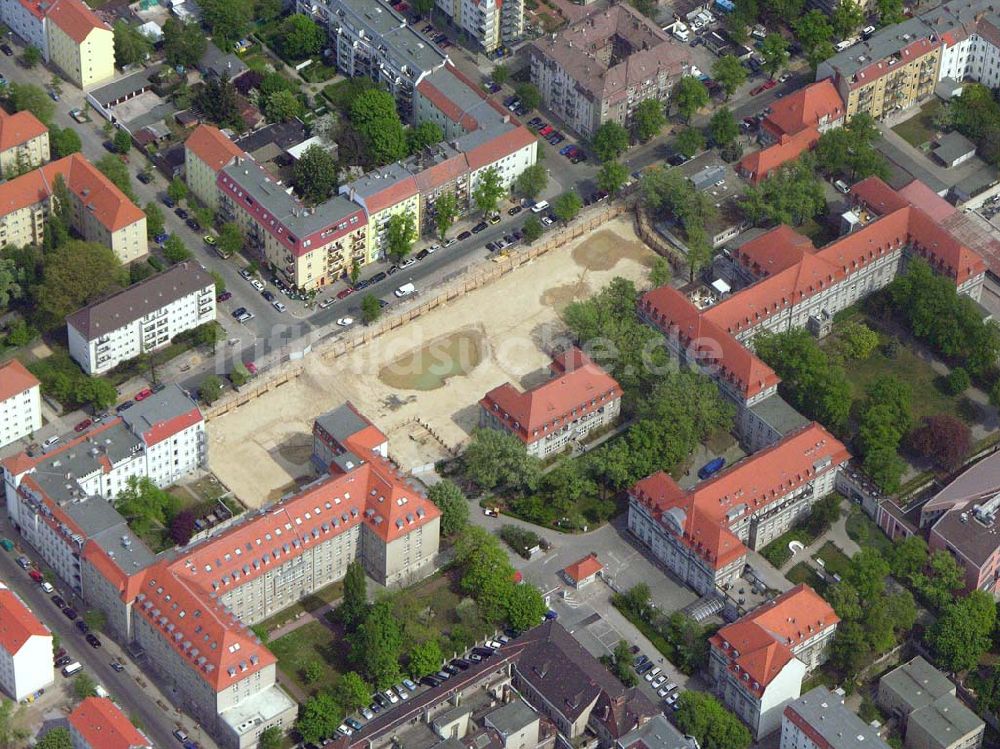 Berlin-Lichtenberg von oben - Erweiterungsbaustelle des Krankenhaus Lichtenberg