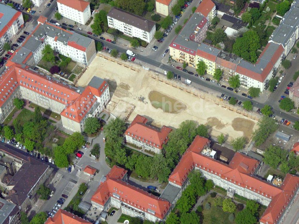 Luftbild Berlin-Lichtenberg - Erweiterungsbaustelle des Krankenhaus Lichtenberg