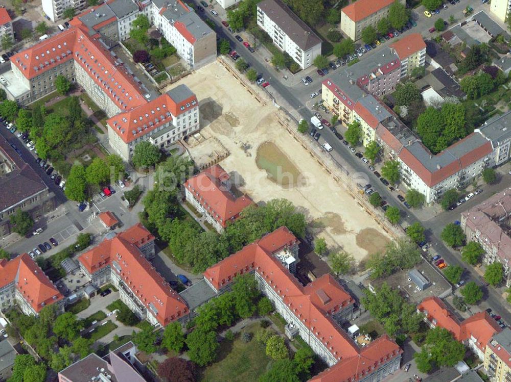 Luftaufnahme Berlin-Lichtenberg - Erweiterungsbaustelle des Krankenhaus Lichtenberg