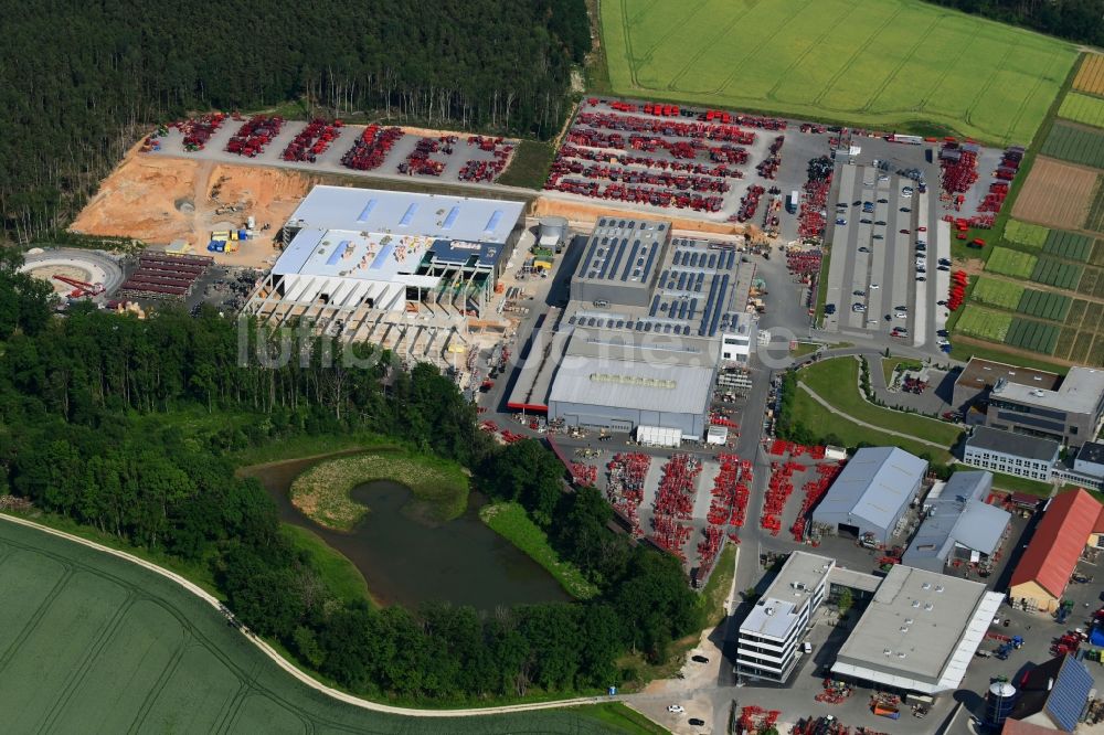 Luftaufnahme Schwandorf - Erweiterungsbaustelle am Werksgelände der HORSCH Maschinen GmbH in Schwandorf im Bundesland Bayern, Deutschland