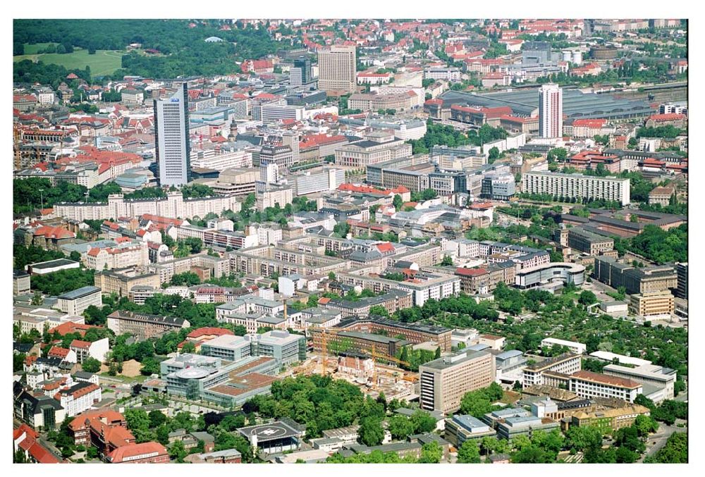 Luftbild Leipzig - Erweiterungsbaustelle zum Erweiterungsbau