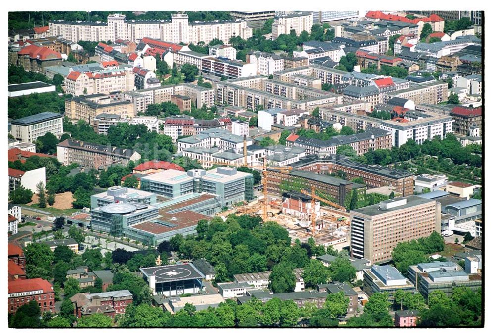 Luftaufnahme Leipzig - Erweiterungsbaustelle zum Erweiterungsbau