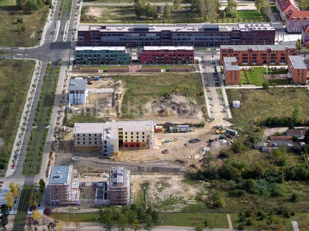 Luftbild Potsdam - Erweiterungsneubau an der Fachhochschule Potsdam