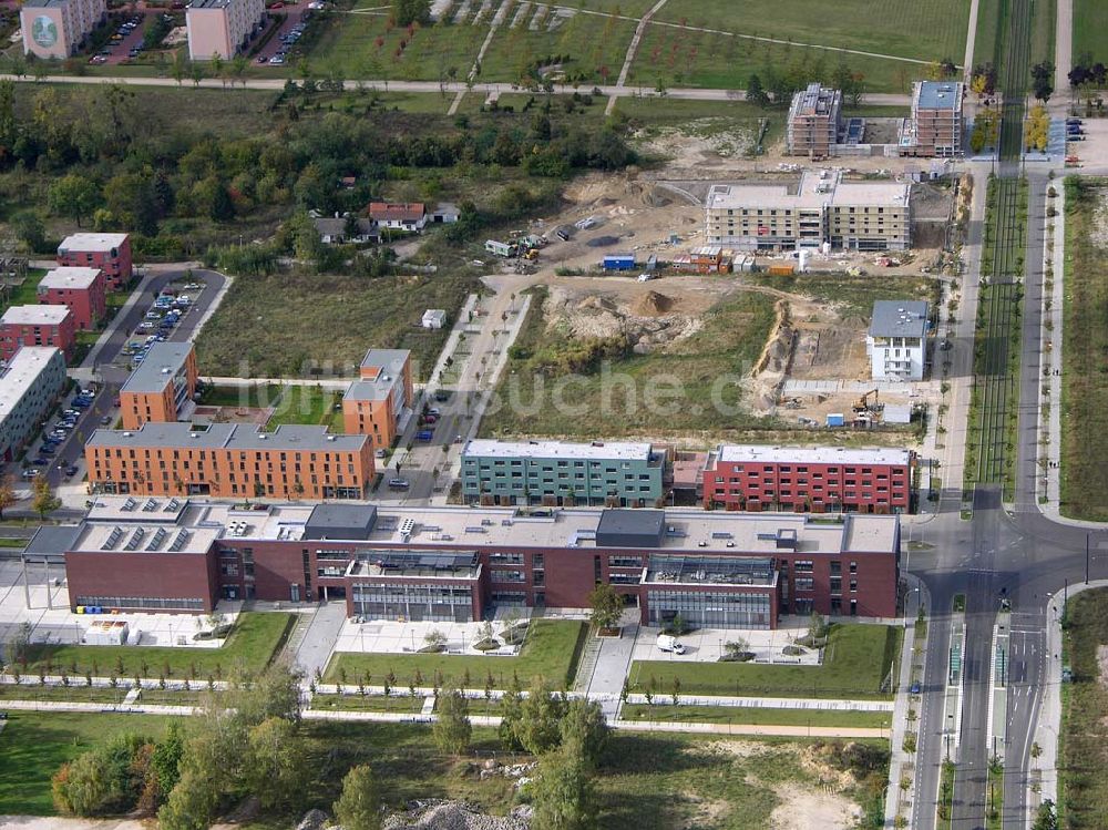 Potsdam von oben - Erweiterungsneubau an der Fachhochschule Potsdam