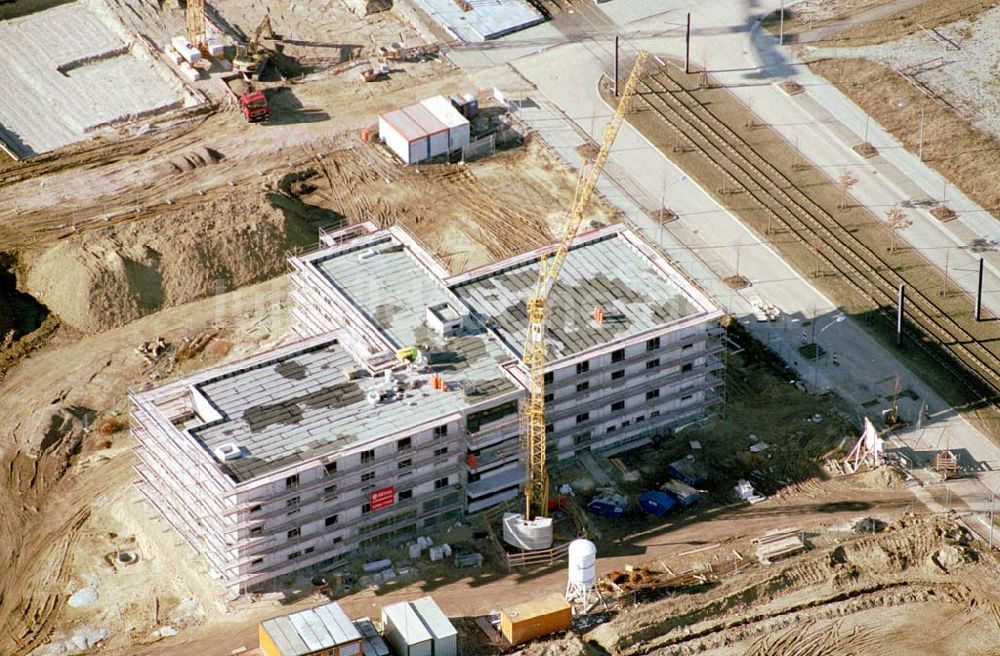 Luftbild Potsdam - Erweiterungsneubau an der Fachhochschule Potsdam Am Schragen südlich des BUGA-Geländes an der Jäger-Vorstadt.