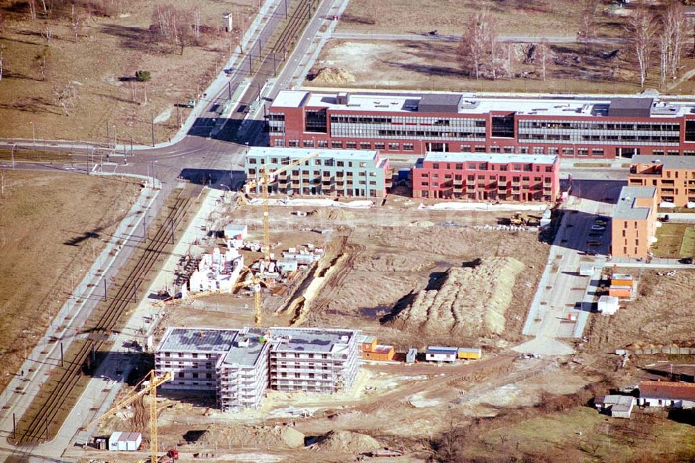 Luftbild Potsdam - Erweiterungsneubau an der Fachhochschule Potsdam Am Schragen südlich des BUGA-Geländes an der Jäger-Vorstadt.