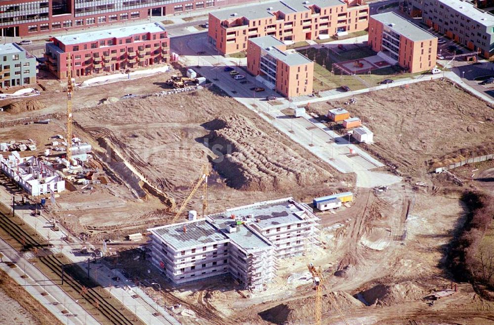 Potsdam aus der Vogelperspektive: Erweiterungsneubau an der Fachhochschule Potsdam Am Schragen südlich des BUGA-Geländes an der Jäger-Vorstadt.