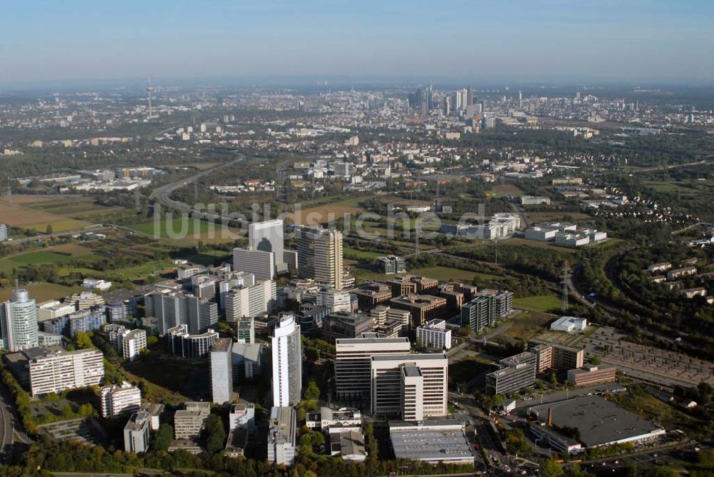 Eschborn von oben - Eschborner Dreieck