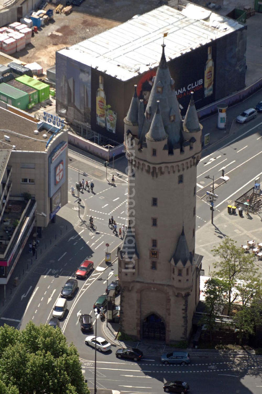 Luftaufnahme Frankfurt am Main - Eschenheimer Turm Frankfurt / Main