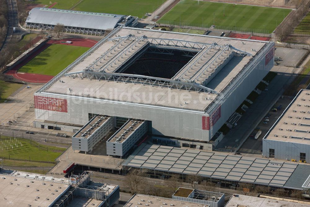 Düsseldorf aus der Vogelperspektive: Esprit Arena Düsseldorf