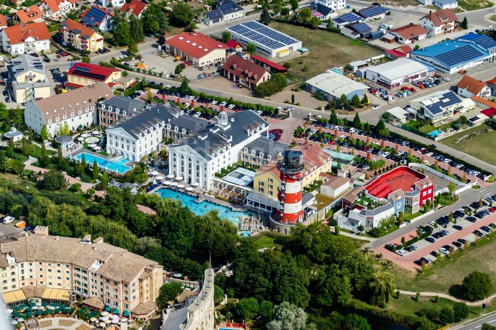 Luftaufnahme Rust - Europa-Park Hotel Resort in Rust im Bundesland Baden-Württemberg Hotel Bell Rock