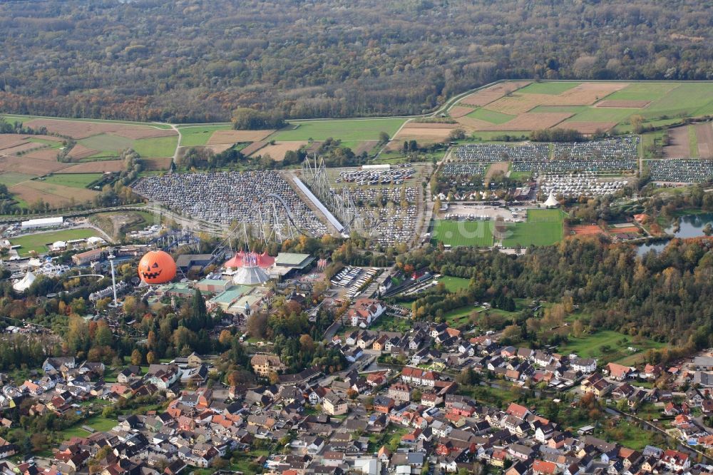 Luftaufnahme Rust - Europa Park in Rust im Bundesland Baden-Württemberg