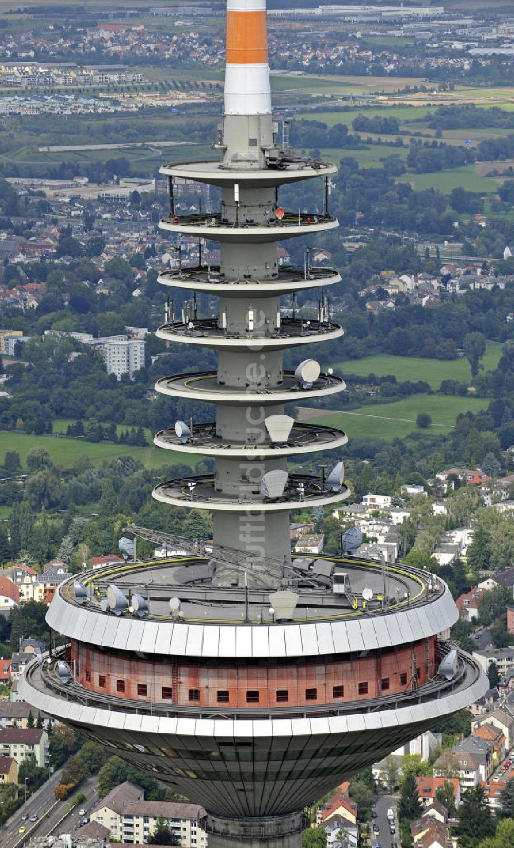 Frankfurt am Main aus der Vogelperspektive: Europaturm Frankfurt / Main