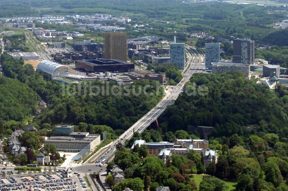 Luxemburg aus der Vogelperspektive: Europaviertel