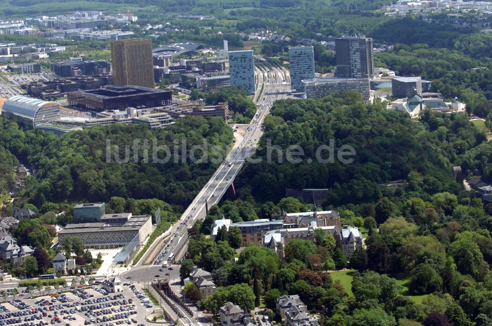 Luftaufnahme Luxemburg - Europaviertel