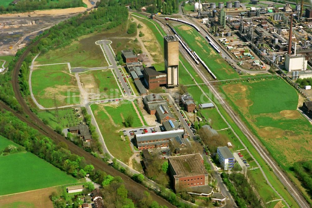 Luftaufnahme Moers - Eurotec Technologiepark auf dem Gelände des ehemaligen Bergwerks Rheinpreußen in Moers in Nordrhein-Westfalen NRW