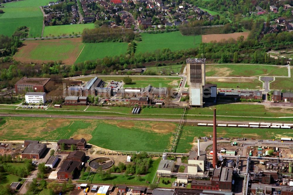 Moers aus der Vogelperspektive: Eurotec Technologiepark auf dem Gelände des ehemaligen Bergwerks Rheinpreußen in Moers in Nordrhein-Westfalen NRW