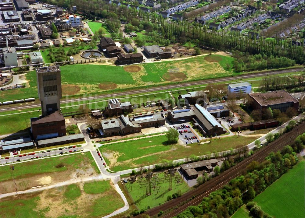 Moers aus der Vogelperspektive: Eurotec Technologiepark auf dem Gelände des ehemaligen Bergwerks Rheinpreußen in Moers in Nordrhein-Westfalen NRW